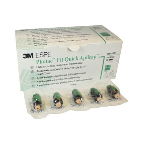 3M ESPE 61090 Photac Fil Quick Aplicap Glass Ionomer Filling Material Assorted 50/Pk 3M ESPE 61090 Photac Fil Quick Aplicap Glass Ionomer Filling Material Assorted 50/Pk